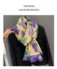 Korean Style Floral Cotton Linen Scarf - Versatile Autumn/Winter Shawl for Women