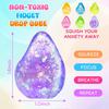 Water Drop Maltose Stress Relieving Ball Pinching Toy Soft Transparent Silicone Stress Relief Squeeze Adult Kids Toy Ball