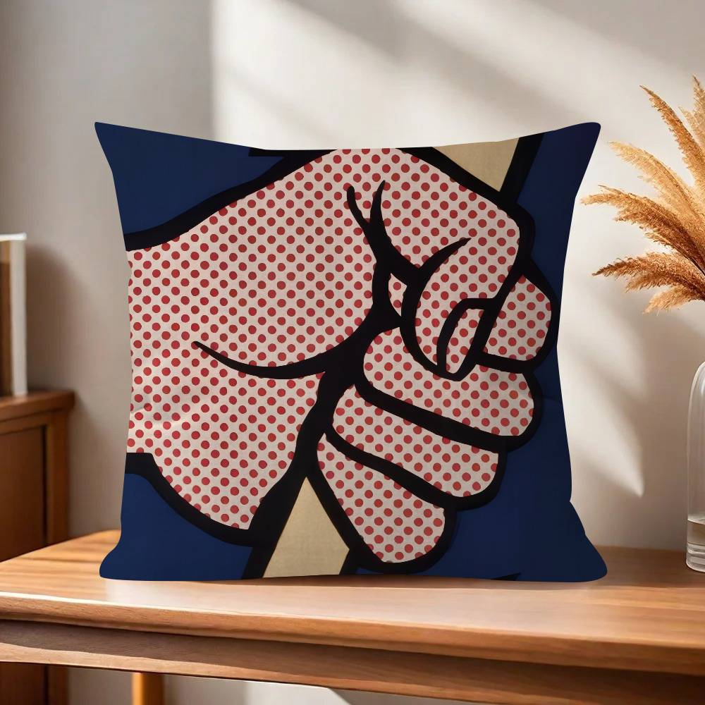 Roy Lichtenstein Pop Art   Cushion Cover Decorative Pillow Sofa Home Decor Case Pillow Cases