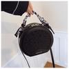 2025 Leopard Print Single Shoulder Crossbody: Women's Retro Round Handbag In Celebrity Fashion