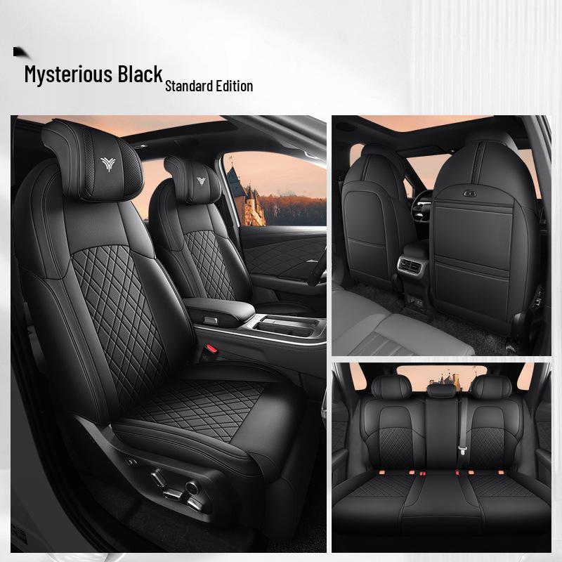 Nezha L Car Seat Cushion - New Model, Full Leather, Universal for All Seasons