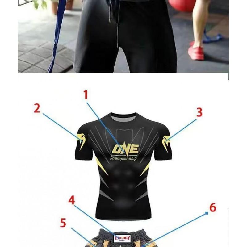 Men Women Unisex MMA Boxing Muay Thai Sanda Training Suit Quick Dry Stretch Sportswear Adults Kids