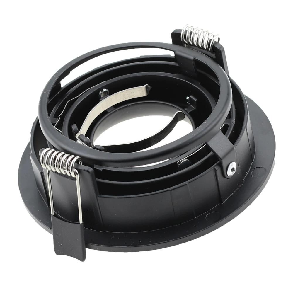 1/5PCS Recessed Round Spotlight LED Ceiling Downlight Mounting Frame Adjustable Black/White GU10/MR16 Lamp Holder Light Fitting