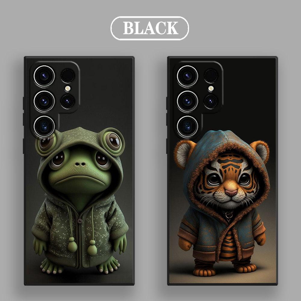 Duck Dog Frog Tiger Monkey Cartoon S26Ultra Case For Samsung Galaxy S26 S25 S24 S23 S20 S21 FE S22 Ultra Plus Soft Phone Cover