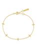 Gold Star Station 925 Silver Bracelet B061-02G.
