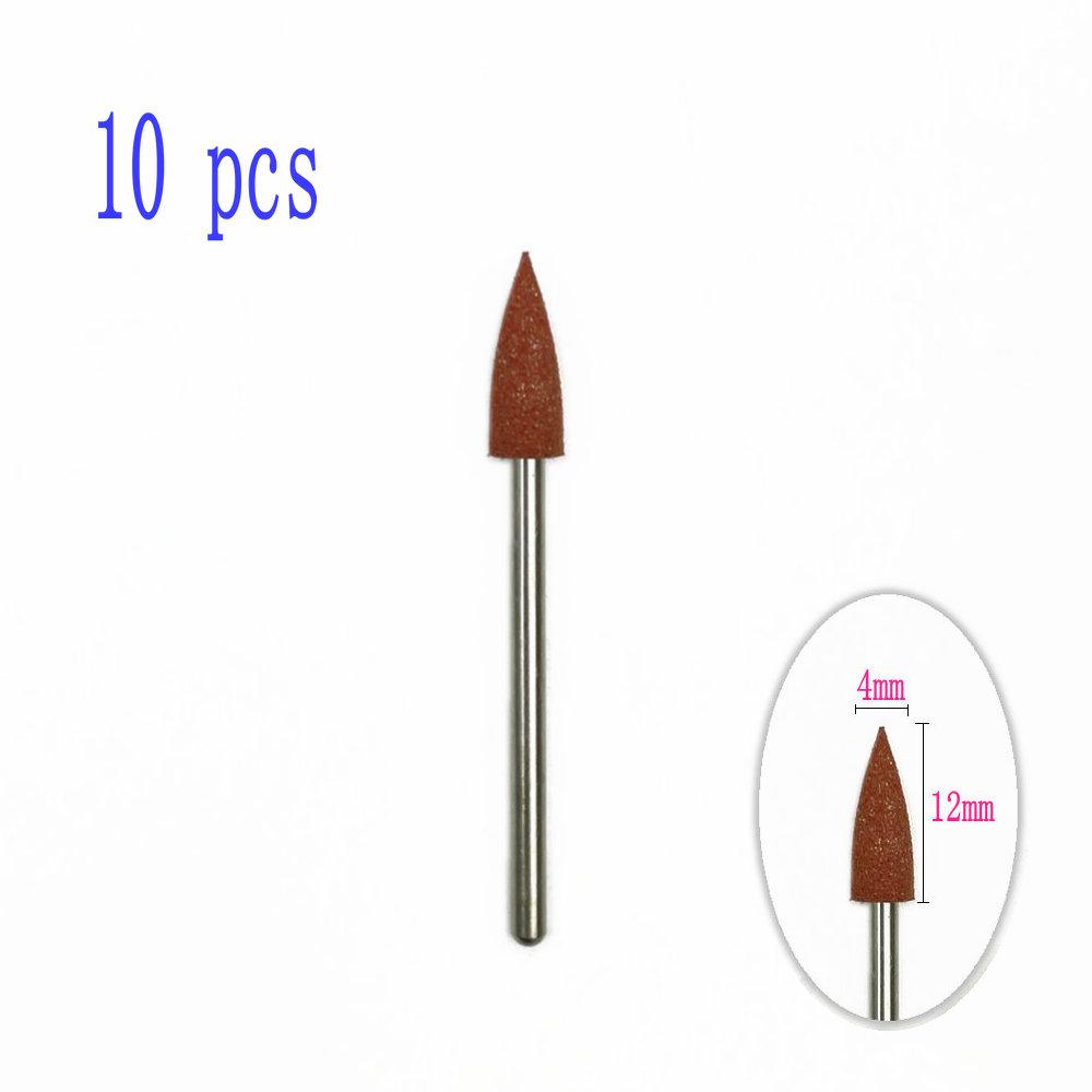 6pcs/10pcs Silicone Rubber Dental Polishing Polisher Grinders Nail Drill Bits for Electric Manicure 2.35mm Shank