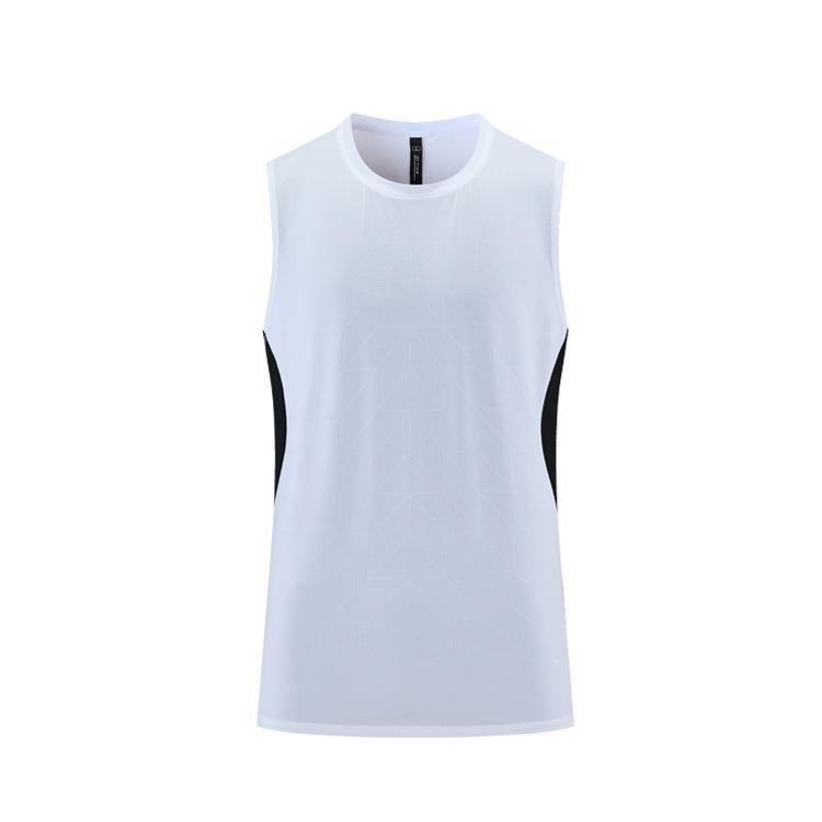 Men's Quick-Dry Sleeveless Basketball Top - Ice Silk Fitness Vest for Running and Training