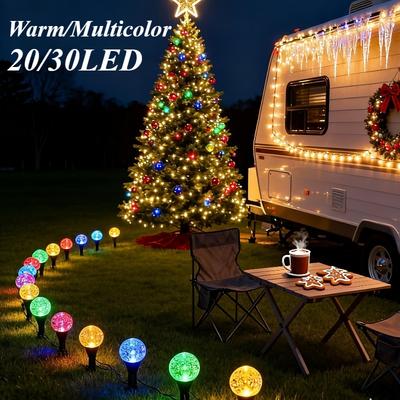 Outdoor Solar Bubbles Lawn Lamp String Set Landscape Decoration Waterproof Leds Solar-Powered Stake Lights for Garden Yard
