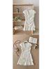 French Retro Lace Embroidered Summer Dress - Women's Slimming Waist-Cinched Two-Piece Style