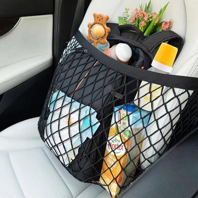 Všestranná Elastická Síťka do Auta Organizér na Přední Sedadlo Síťka Organizér na Sedadlo Auta Držák na Kabelku do Auta Síťka pro Ukládání v Autě Automobilová Síťka