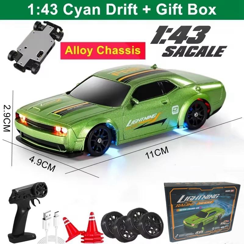 1/64 Or 1/43 Mini Drift Rc Car Remote Control Racing Vehicle With Led Lights Radio Controlled High Speed Car Desktop Toys