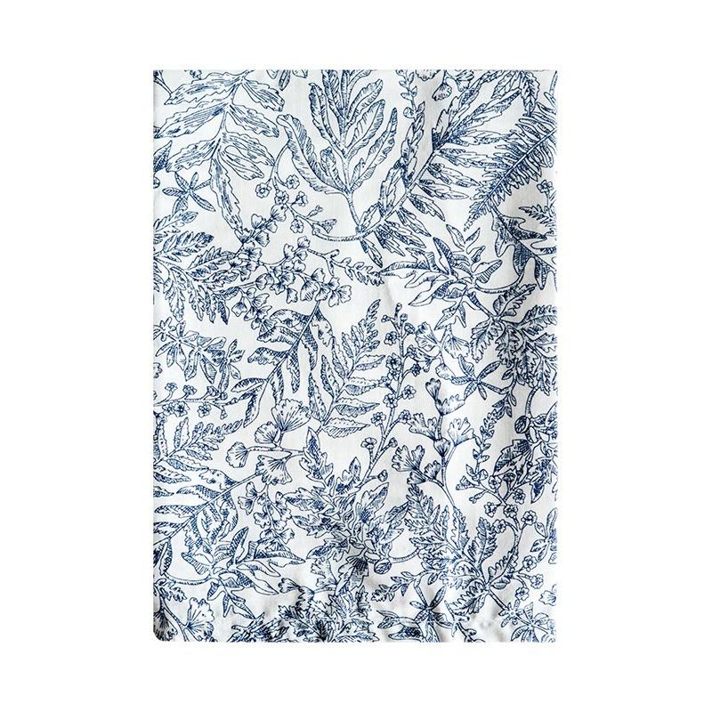 

1Pc 45x45cm Cotton Flower Printed Tea Towel Kitchen Table Dinner Napkin Cleaning Cloth Xmas New Year Decor синій