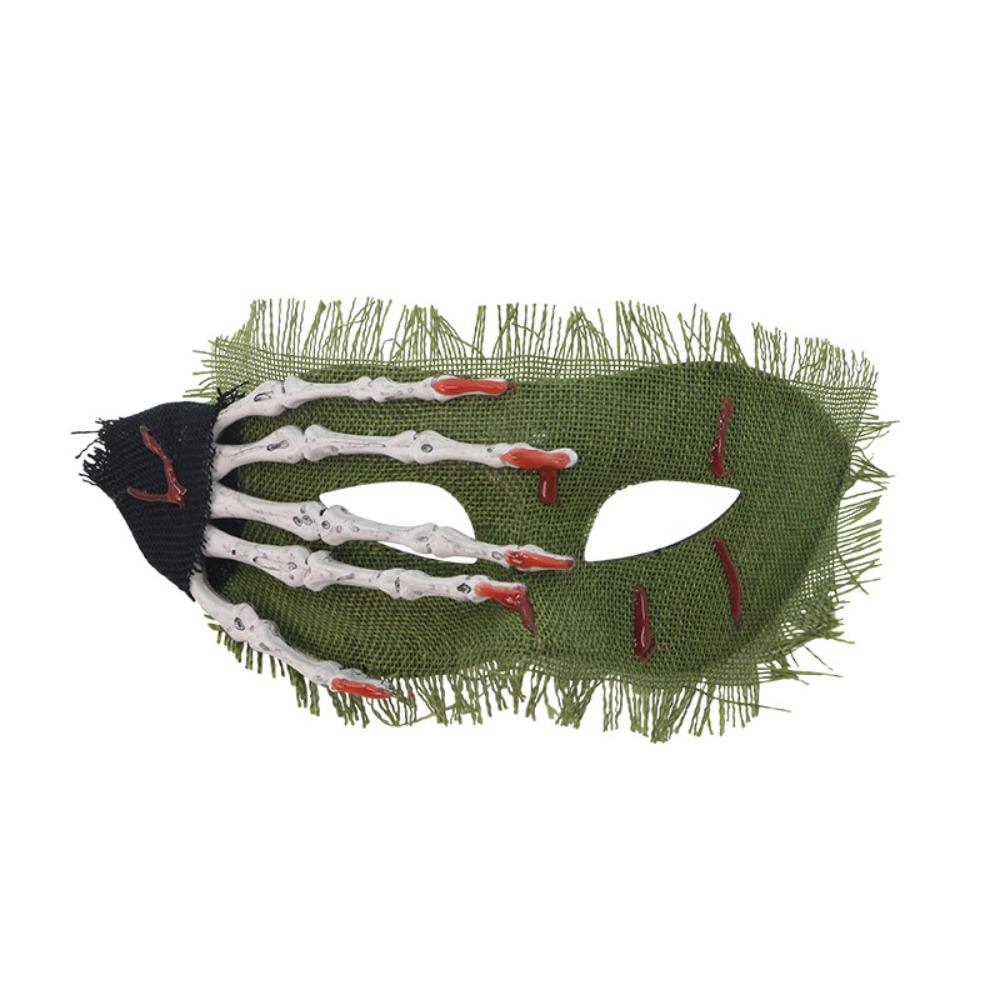 

Cosplay Halloween Skull Hand Mask Eye Mask Half Face Mask Halloween Eye Patch Cosplay зелёный