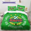 Rapid Vienna Logo Bedding Quilt Set Quilt Cover Pillowcase Home Decoration Birthday Gift (1 * Duvet Cover + 2 * Pillowcase, Without Core)