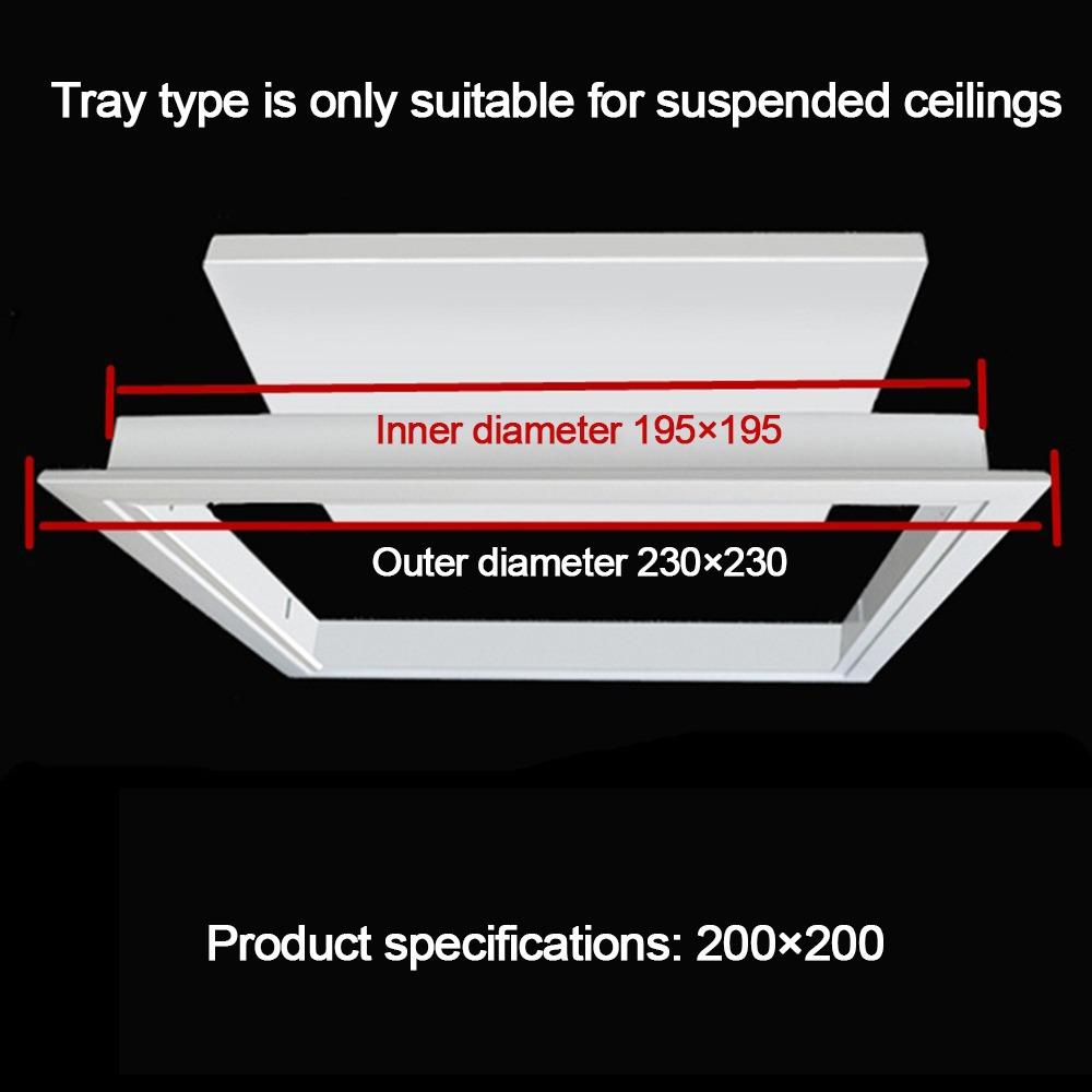 Aluminum Alloy Access Panel Easy-Snap Removable Wall Ceiling Hole Cover Inspection Port Opening Flush Inspection Hole Universal