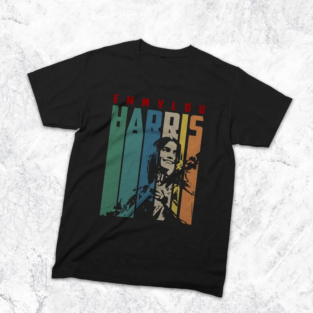 Vintage Emmylou Harris Koszulka Prezent Bawełna Czarna Wszystkie Rozmiary Mężczyźni Kobiety Koszulka BL366 Koszulka Unisex