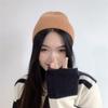 Colorpop Knit Beanie (Brown)