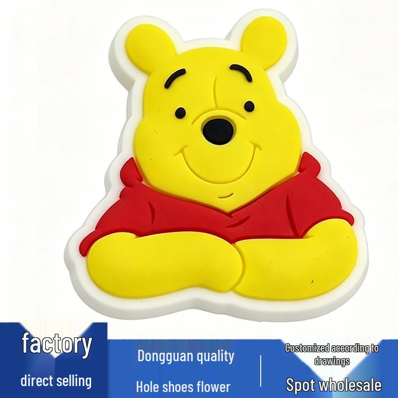 New Winnie the Pooh Flower PVC Shoe Charms for Crocs