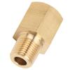 Car 18 NPT To 18 BSPT Oil Pressure Temp Gauge Adapter Fitting Sender Brass Universal
