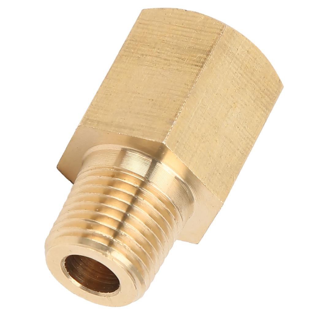 Car 18 NPT To 18 BSPT Oil Pressure Temp Gauge Adapter Fitting Sender Brass Universal