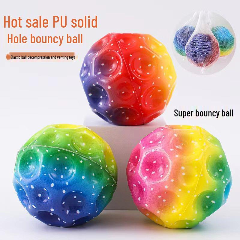 Moonstone Glow Bouncy Ball - Light-Up Hand-Toss Toy for Kids