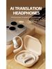 2025 AI Translation Wireless Bluetooth Earbuds with Ear-Hook, Noise Reduction, Long Battery Life, Comfortable for Extended Wear