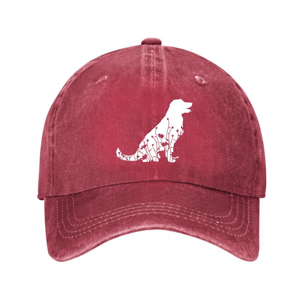 Dog Pattern Casual Baseball Cap New Vintage Washed Cotton Baseball Cap Parent Kids Sun Hats Adjustable