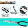 11 Inch Car Electrical Disconnect Pliers, Electrical Connector Disconnect Pliers Car Fuel Feed Pipe Plier, O-Shaped Car Soldering Aid Pliers Fuel