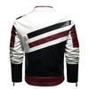 Leather jacket European and American trendy slim-fitting handsome leather jacket men's jacket trendy retro old men's motorcycle jacket men
