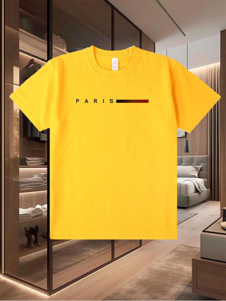 100% Pure Cotton 2025 Men's Casual T - Shirts Trendy in Summer