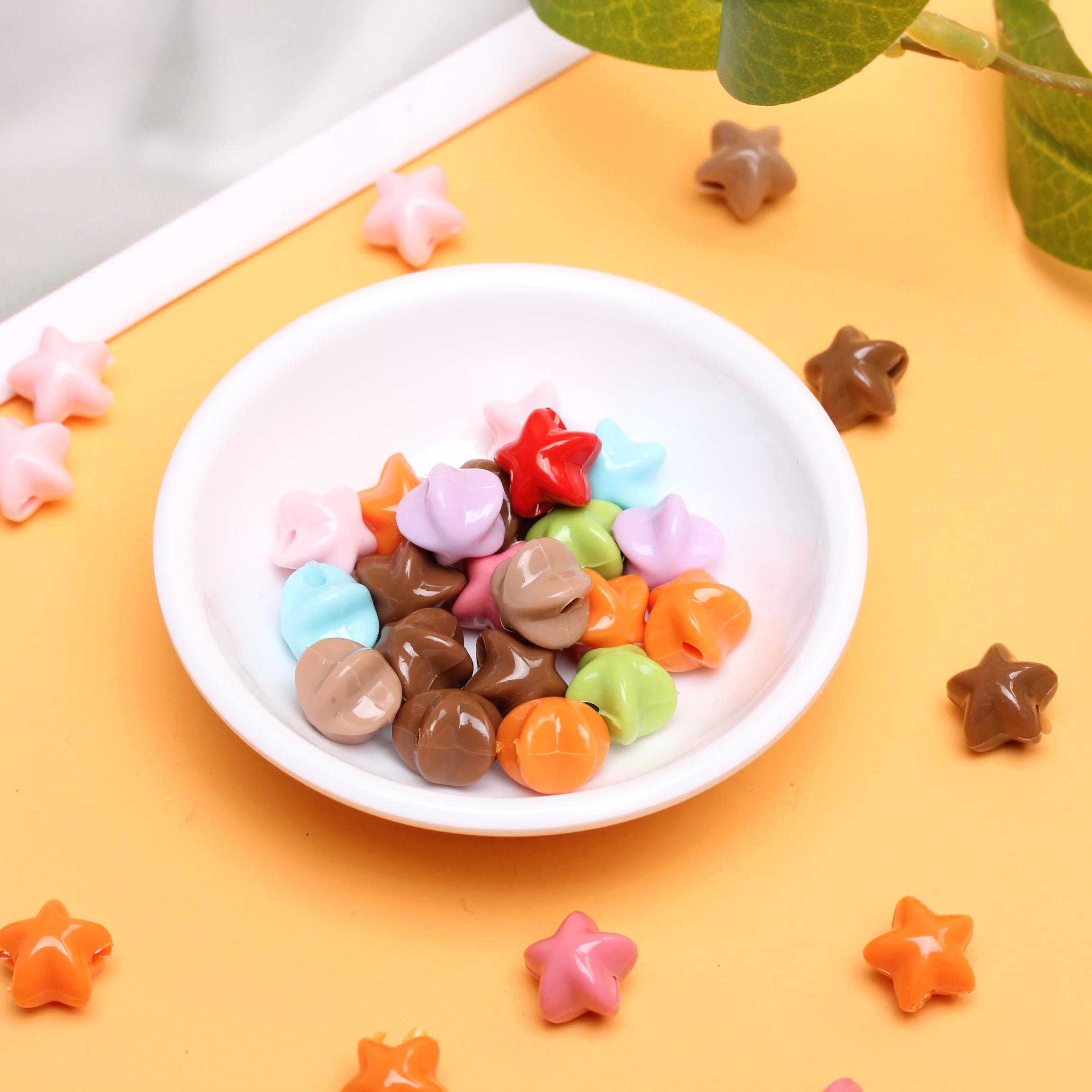 

100 шт., 11 мм, морская звезда ярких цветов, свободные бусины-разделители, сделай сам, изготовление ювелирных изделий, кулон, ожерелье, браслет разноцветный