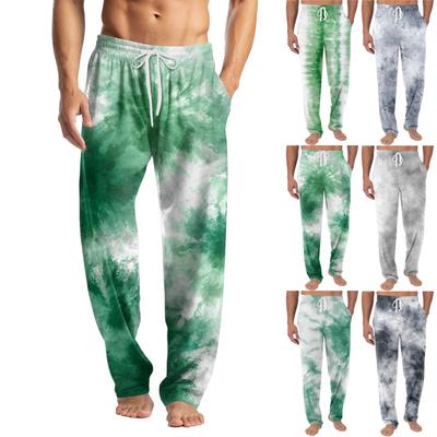 Herren Strickmode Print Tasche Freizeithose Schlafanzughose