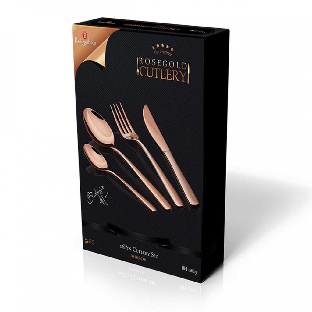 16-Piece Cutlery Berlinger Haus Bh-2615 Rose Gold