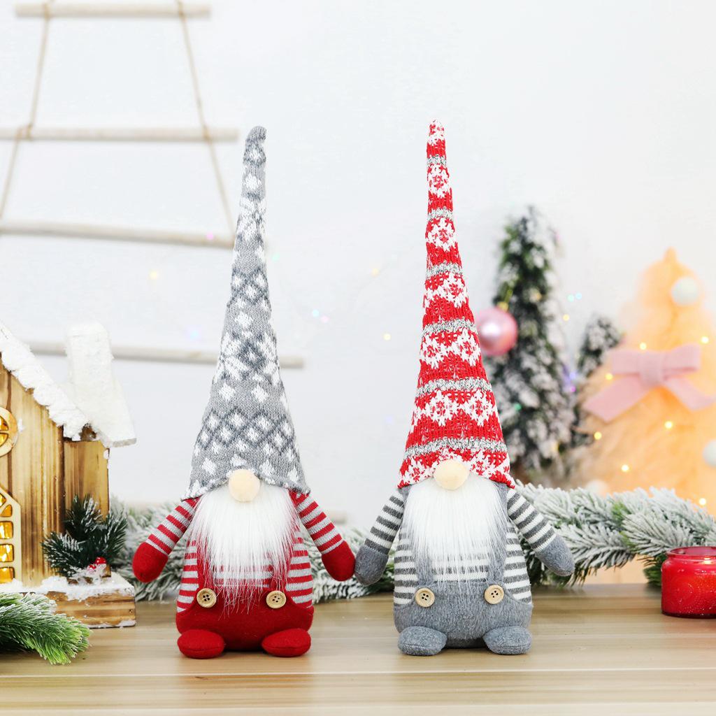 Cross-Border Exclusive European & American Style Faceless Old Man Christmas Ornaments