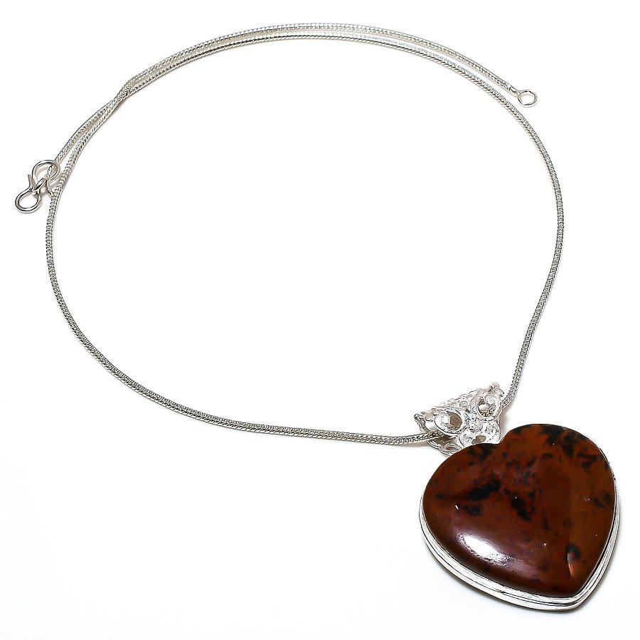 

Mahogany Obsidian Gemstone Handmade Ethnic Jewelry Pendant 1.97 SR-5459