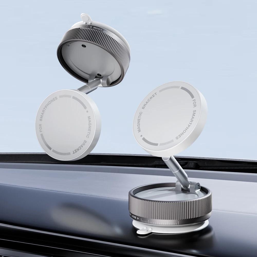 Vacuum Magnetic Car Phone Holder Magnet Mount Mobile Cell Phone Stand Gps Support 360 Degree Rotatable Suction Cup for Car
