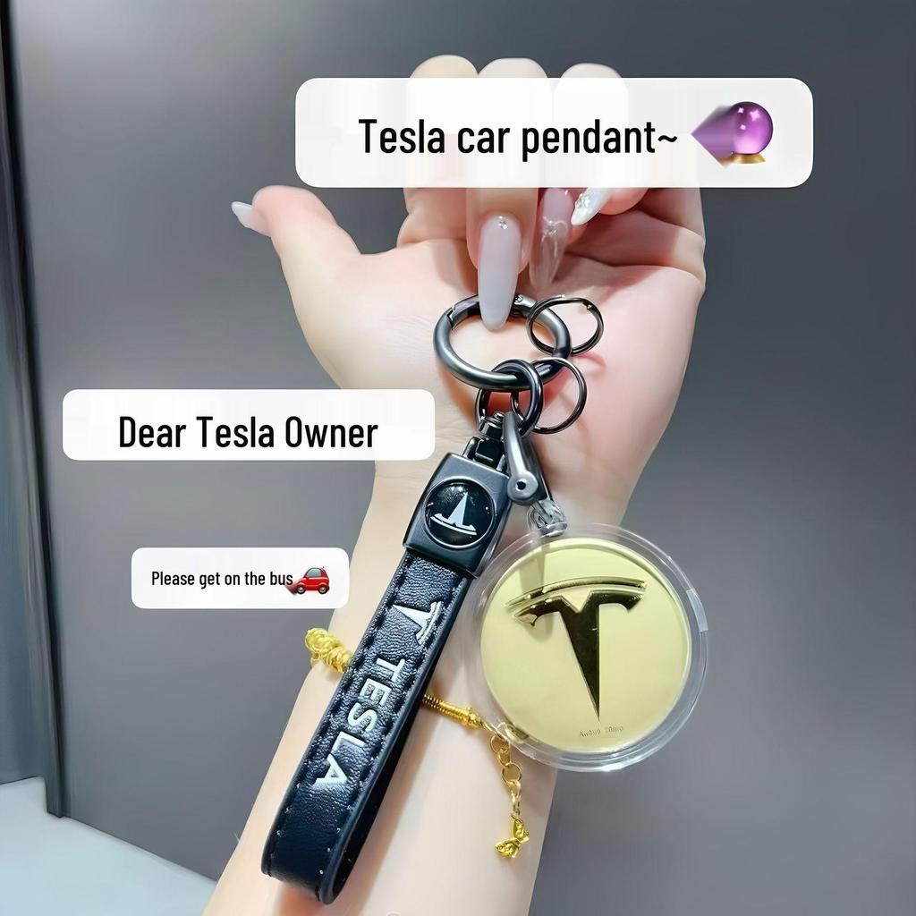 Gold 999 Pure Car Logo Pendant Keychain - New TikTok Trend Father's Day Gift