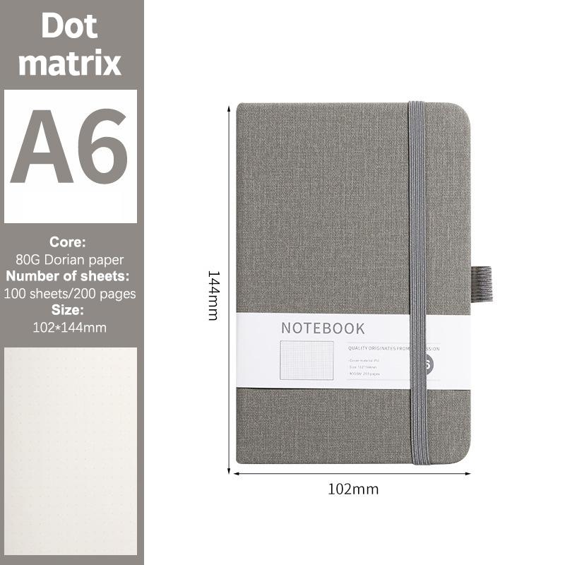 Minimalist Strap Notebook Mini Cute Student Notebook Business Notebook Schedule Book Thickened Pu Leather Cover Diary Notebook