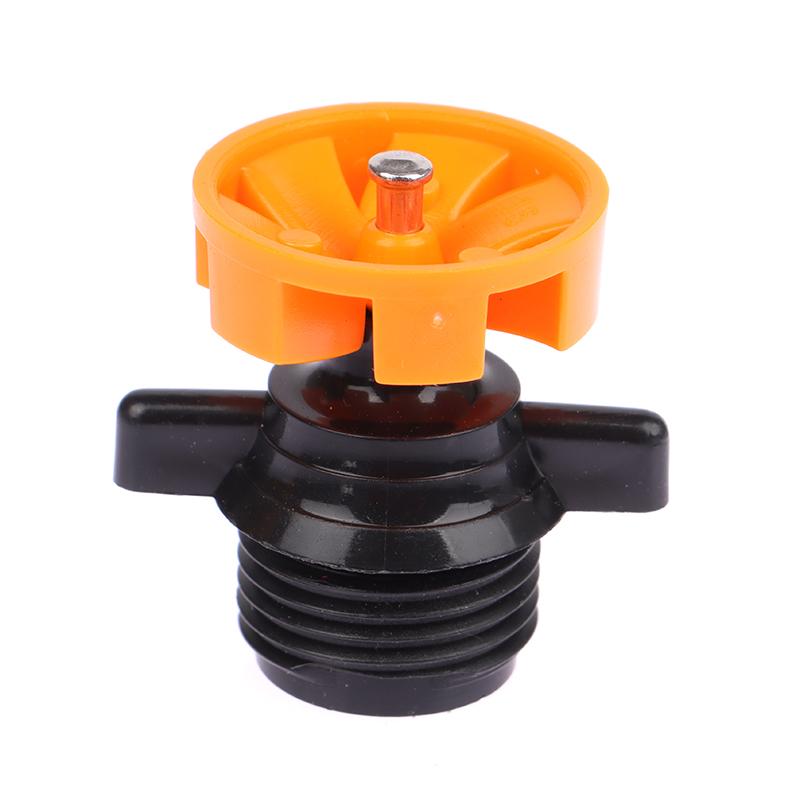 2Pcs  Plastic 4-Point Unobstructed Flywheel Nozzle, Garden Atomizing Agricultural Irrigation Nozzle, Automatic Rotating Nozzle