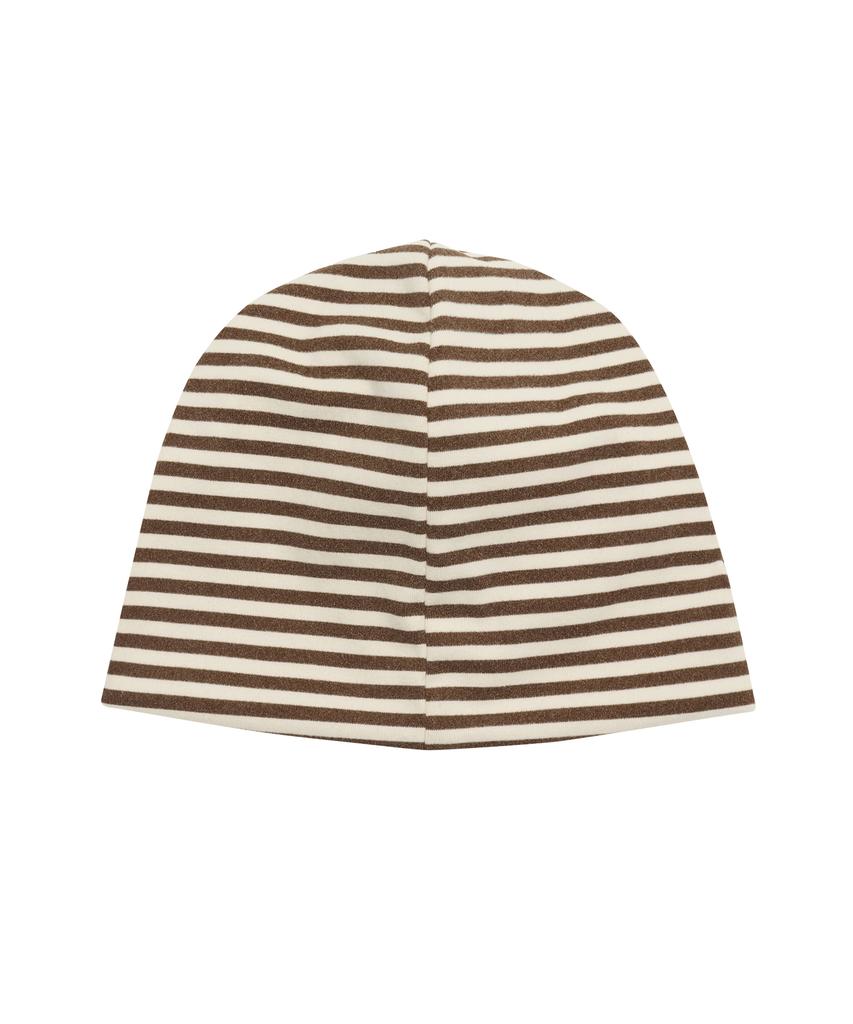 AMES-WORLDWIDE Jersey Stripe Beanie Brown