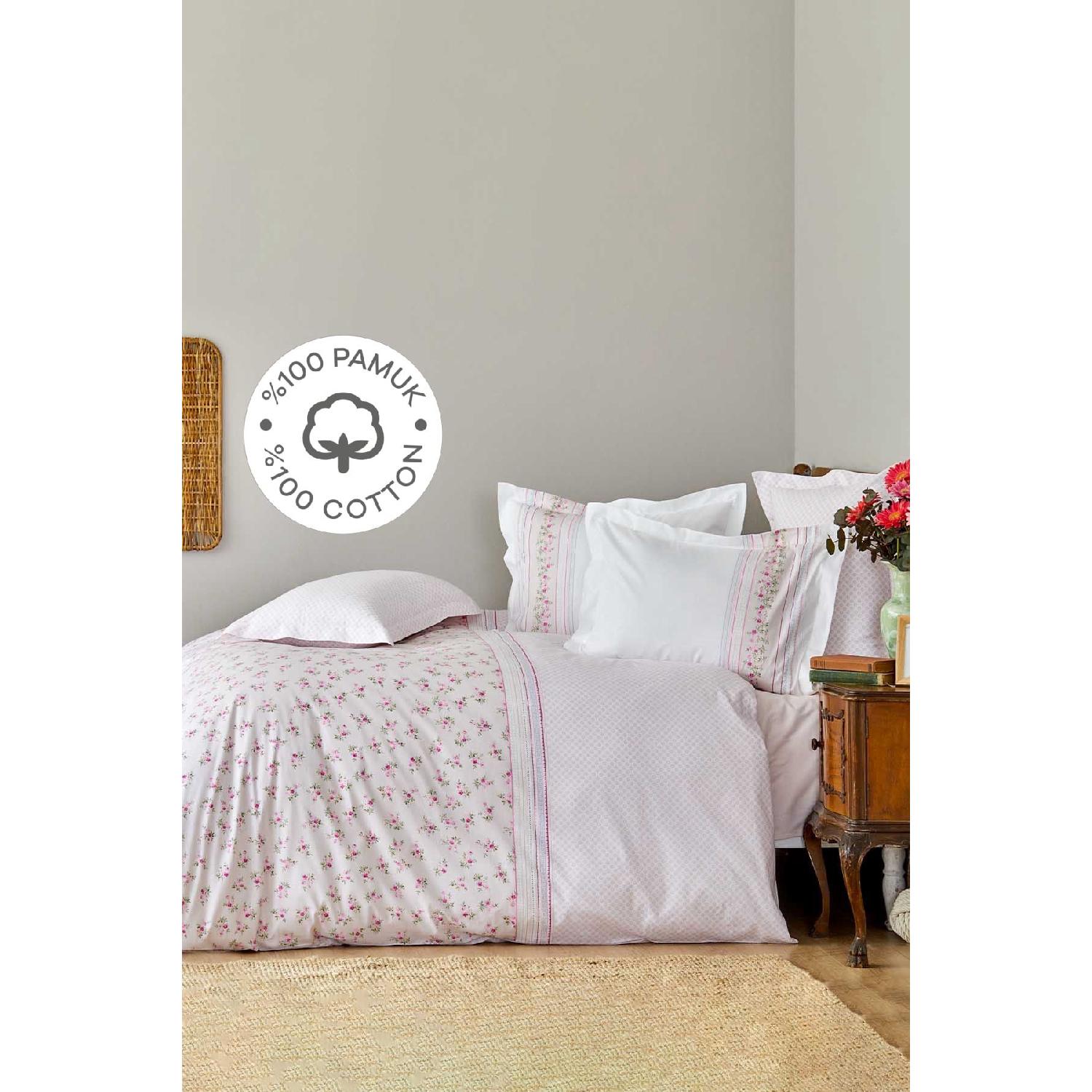 

Glen Pink 100 %cotton Single Bed Linety Set рожевий