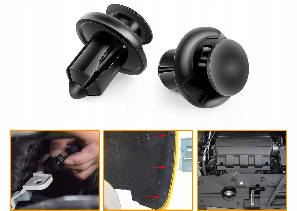 10X Spinka Klips Zderzaka Honda Accord Cr-V Civic