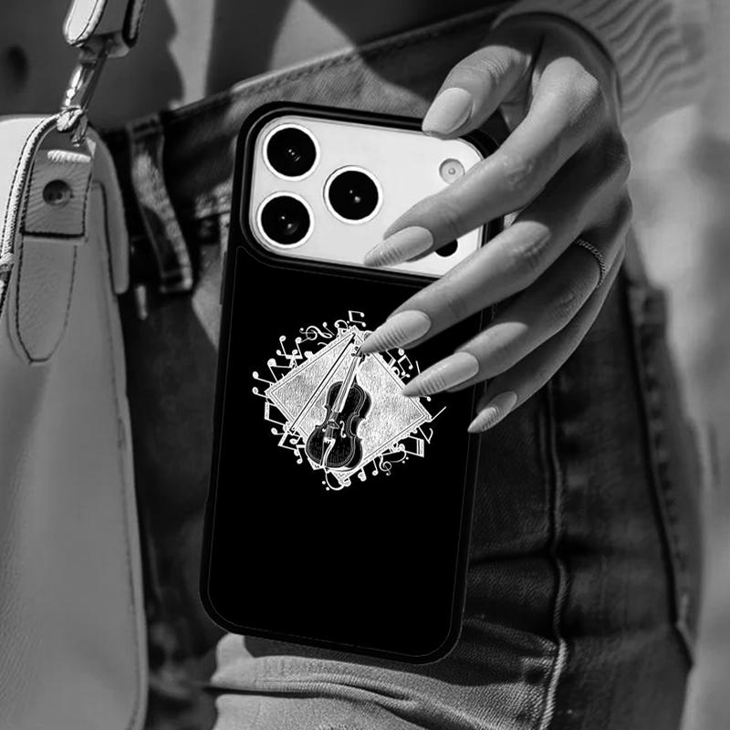 

Cello Music Instrument Art Phone Case For iPhone 17 Air 14 15 13 12 Max Cover For Apple 14 15 16 16e 11 Pro Max Plus Coque iPhone 13