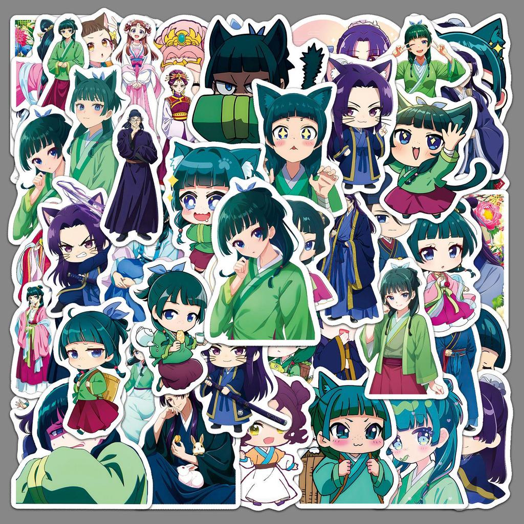 50 Cute Waterproof Yakusou Shoujo Anime Stickers for Phone Cases & Water Bottles