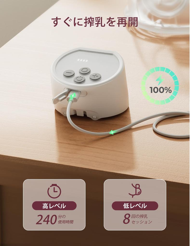 Momcozy S12 Pro Bomba tira-leite Elétrica Mãos Livres, Bomba tira-leite Sem Fio Vestível, com Flanges Confortáveis de Vedação Dupla, 24mm, Conjunto de 2, Branco