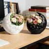 Blumentopf mit Weinranken-Textur, Halbmond-Pflanzgefäß, Künstlerischer Stern-Pflanzenhalter, Elegant geformtes Pflanzgefäß für Innen- und Außenbereich, Heimdekoration, Geschenk für Liebende