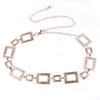 European and American Women's Belt Fashion Casual  Geometric Metal Chain Waist Chain Dress Accessories