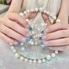 Nail Photo Props Nail Enhancement Photography Prop Decor Pearl Net Decor Pearl Nail Art Palette Handheld Decor Background 1Pcs