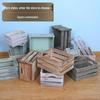 Cassa di Stoccaggio in Legno Vintage Usurata: Espositore Decorativo per Oggetti Vari e Scatola Cornice per Matrimonio