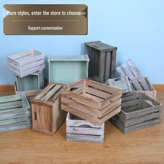 Cassa di Stoccaggio in Legno Vintage Usurata: Espositore Decorativo per Oggetti Vari e Scatola Cornice per Matrimonio